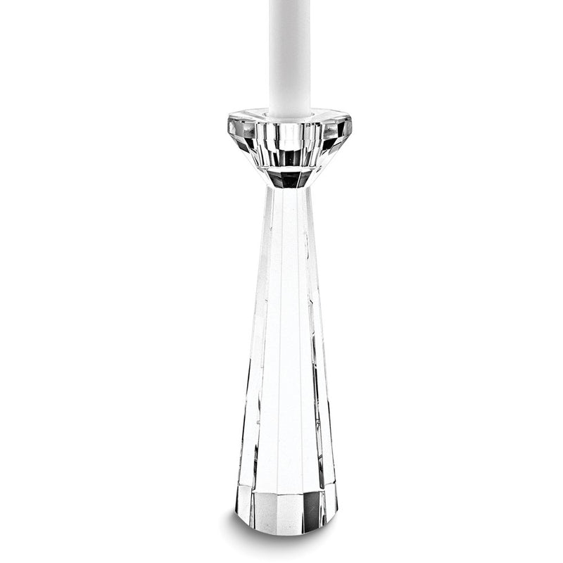 Badash Faceted Handcrafted Lead-free Crystal Pair Of Candlesticks