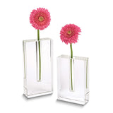 Badash Handcrafted Lead-free Crystal Set of Two Single Bud Vases
