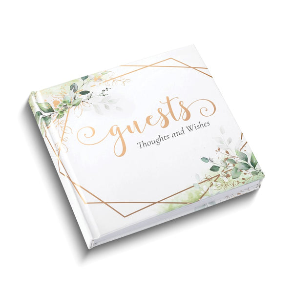 Lillian Rose Botanical GUESTS THOUGHTS AND WISHES 34-Page Blank Guest Book