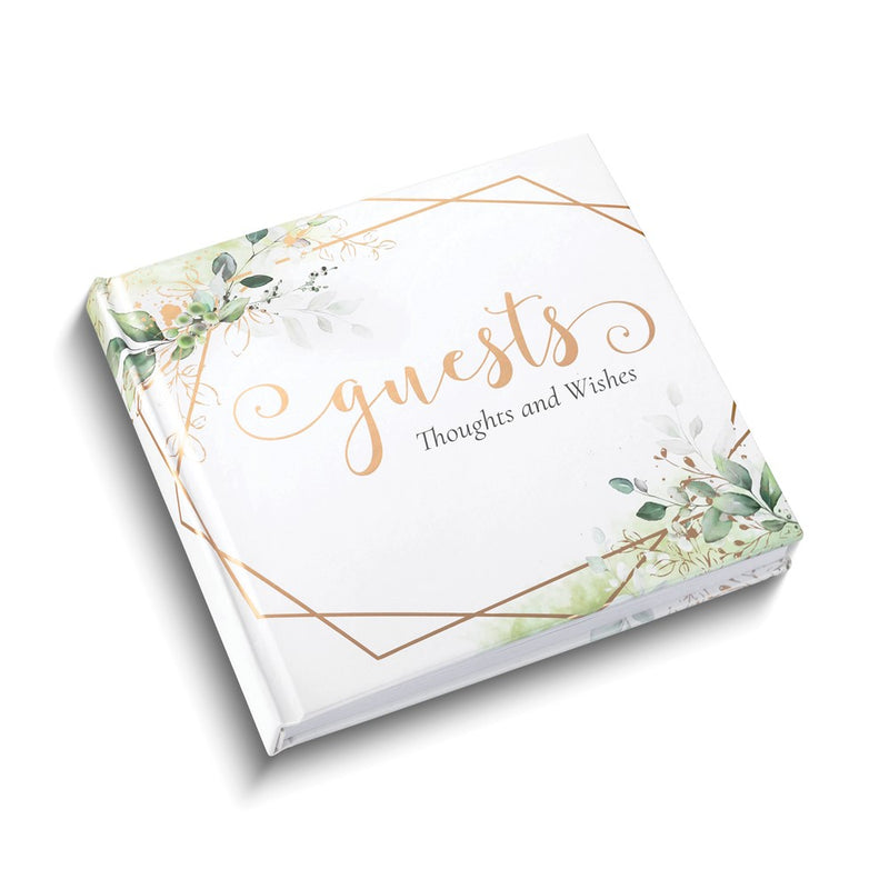 Lillian Rose Botanical GUESTS THOUGHTS AND WISHES 34-Page Blank Guest Book
