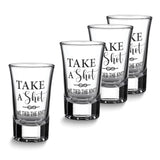 Lillian Rose TAKE A SHOT WE TIED THE KNOT Shot Glass Favors Set of 4