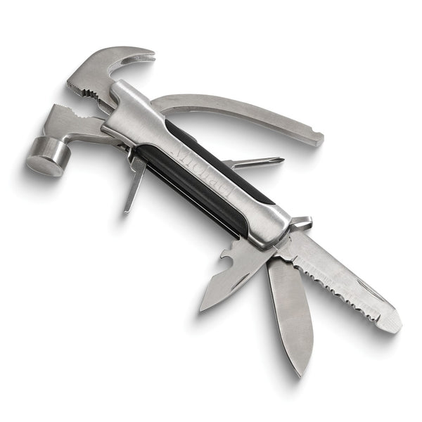 Stainless Steel Hammer/Pliers/Screwdriver/Saw/Knife/Bottle Opener Multi-Purpose Tool in Storage Pouch