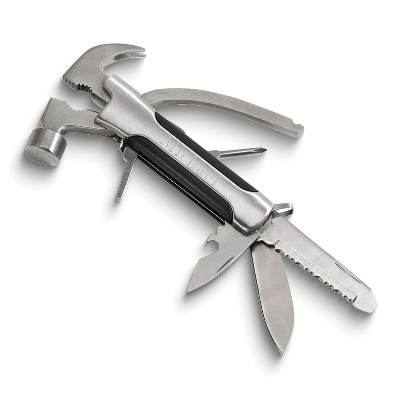 Stainless Steel Hammer/Pliers/Screwdriver/Saw/Knife/Bottle Opener Multi-Purpose Tool in Storage Pouch