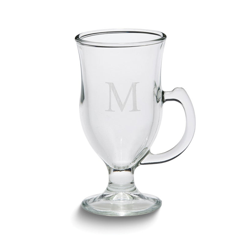 Set of 12 Glass 8 Ounce Irish Coffee Mugs