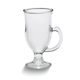 Set of 12 Glass 8 Ounce Irish Coffee Mugs