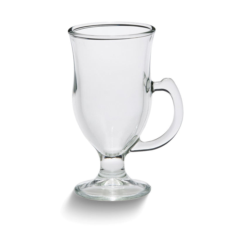 Set of 12 Glass 8 Ounce Irish Coffee Mugs