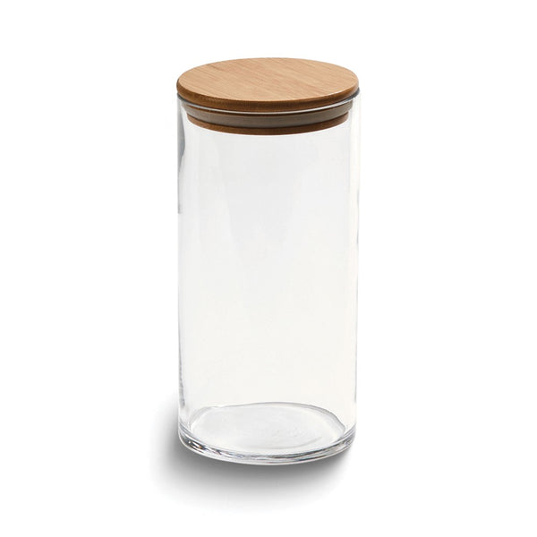 46 ounce Glass Storage Jar with Bamboo Lid