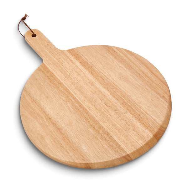 Rubber Wood Pizza Board with Handle