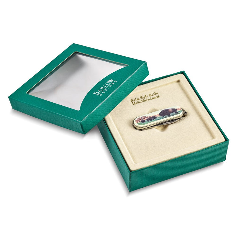 Barlow Designs Color Buffalo Multifunction Pocket Knife