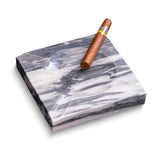 Handcrafted Carrera Grey Marble Square Cigar Ashtray