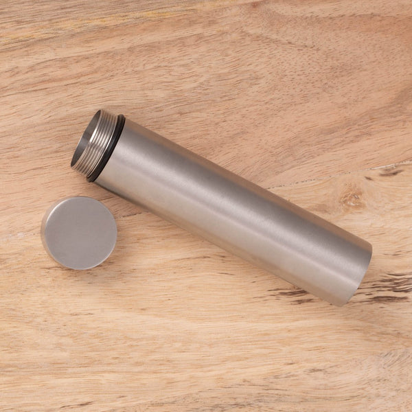 Silver-tone Stainless Steel Odor-Resistant Doobie TubeT Quattro