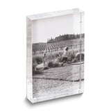 Acrylic and Stainless Steel 4x6 Shadow Photo Frame