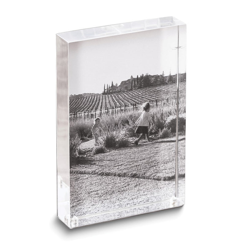 Acrylic and Stainless Steel 5x7 Shadow Photo Frame