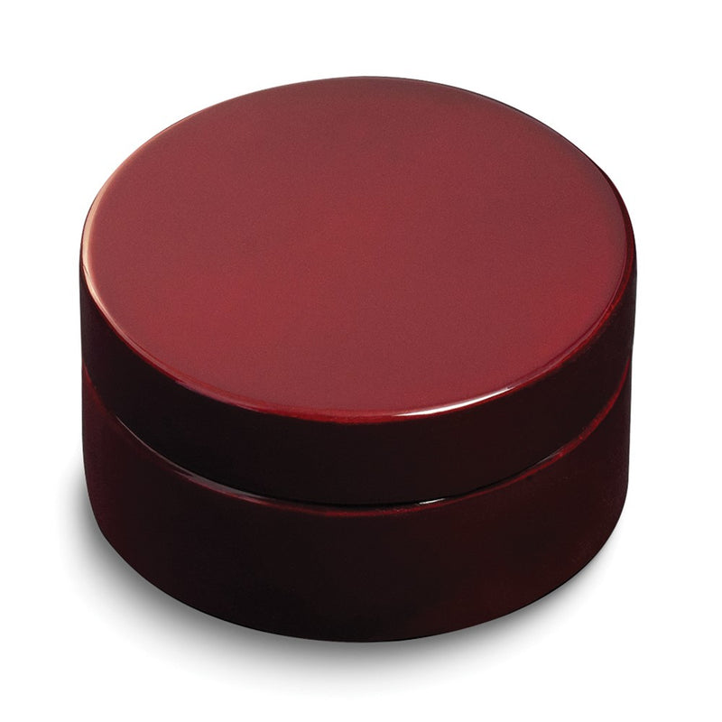 High Lacquered Rosewood Finish with Brass Accents Compass and Engraving Plate