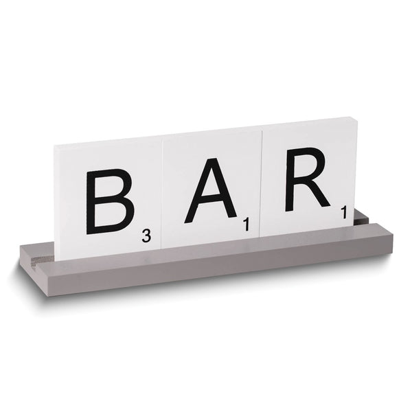 BAR Removable Wood Letter Tiles Table Top Dcor