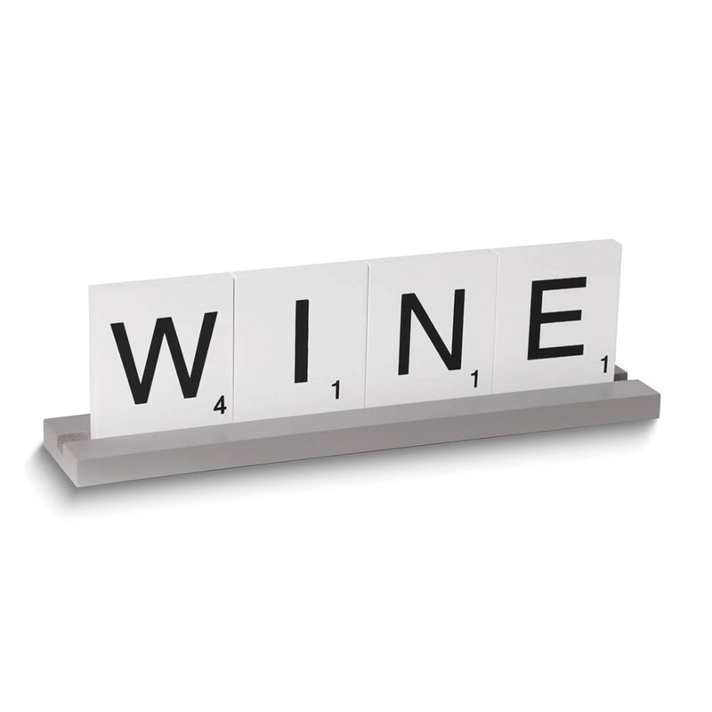 WINE Removable Wood Letter Tiles Table Top Dcor