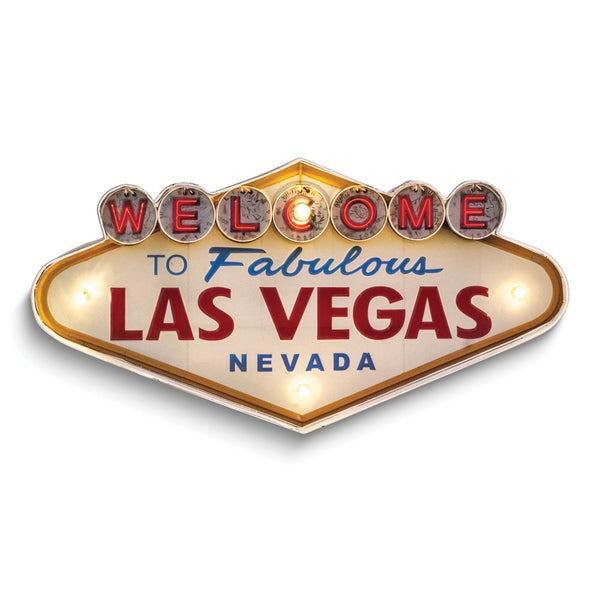 Welcome to Fabulous Las Vegas Metal and LED Light Wall Sign