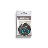 BEST DAD Absorbent Stone Car Coaster