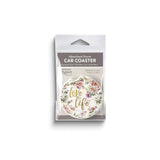 Beautiful Romance LOVE LIFE Absorbent Stone Car Coaster