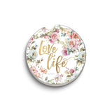 Beautiful Romance LOVE LIFE Absorbent Stone Car Coaster