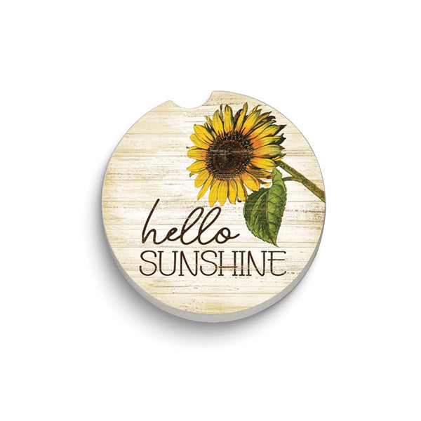 HELLO SUNSHINE Absorbent Stone Car Coaster