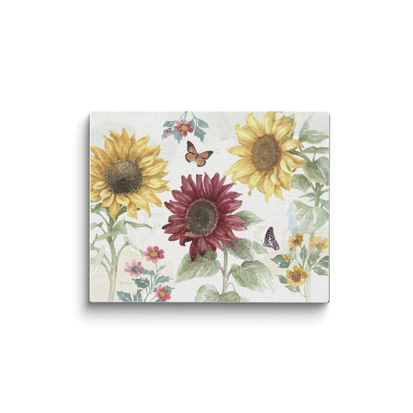 Sunflower Splendor 15 x 12 inch Tempered Glass Counter Saver Cutting Board