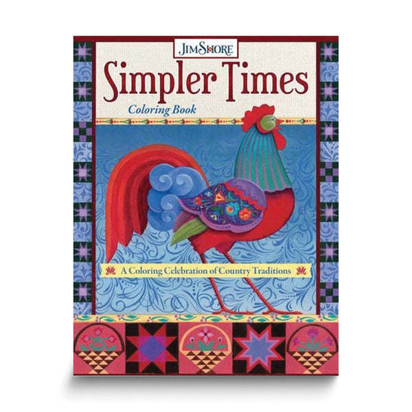 Jim Shore Simpler Times Coloring Book