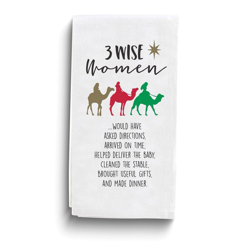 Our Name Is Mud 3 Wise Women Cotton Tea Towel
