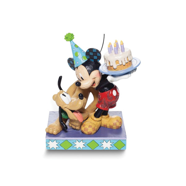 Disney Traditions by Jim Shore HAPPY BIRTHDAY, PAL Pluto and Mickey Figurine