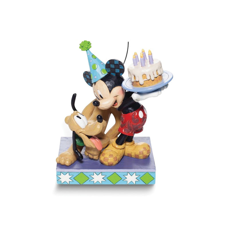 Disney Traditions by Jim Shore HAPPY BIRTHDAY, PAL Pluto and Mickey Figurine
