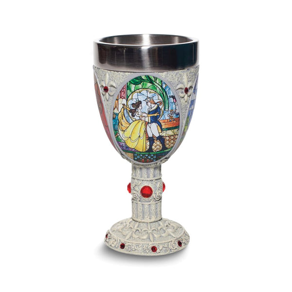 Disney Showcase Resin and Stainless Steel Beauty and the Beast Chalice