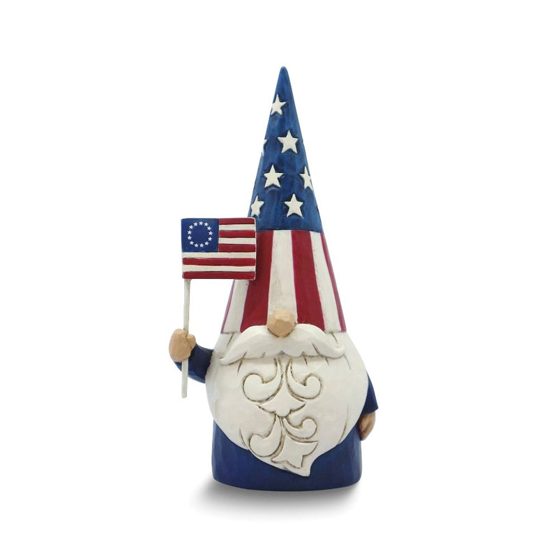 Jim Shore Heartwood Creek STAR SPANGLED GNOME American Gnome Figure