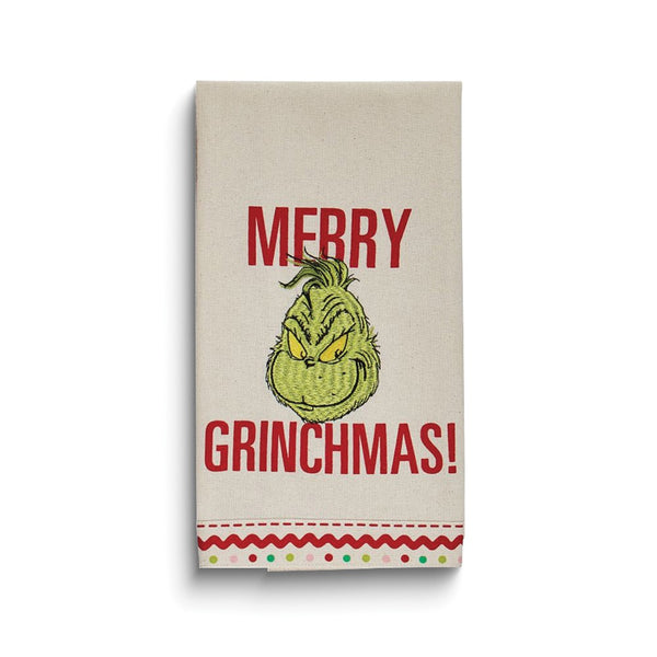 The Grinch Merry Grinchmas Cotton Tea Towel