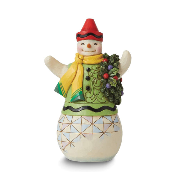Crayola by Jim Shore Color Me Merry Snowman Figurine