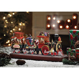 Animated Musical LED Lighted Santa Express Smoking Christmas Train - Plays 20 Christmas and Train Songs