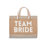 TEAM BRIDE Farmer's Market Canvas and Leather Mini Tote