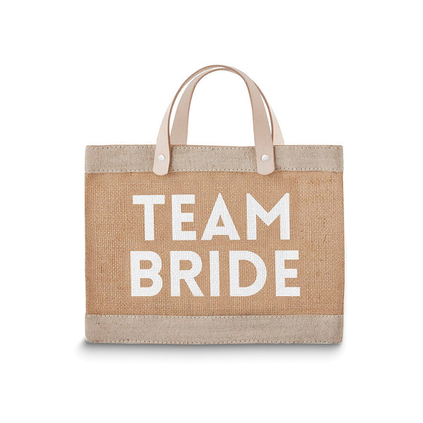 TEAM BRIDE Farmer's Market Canvas and Leather Mini Tote