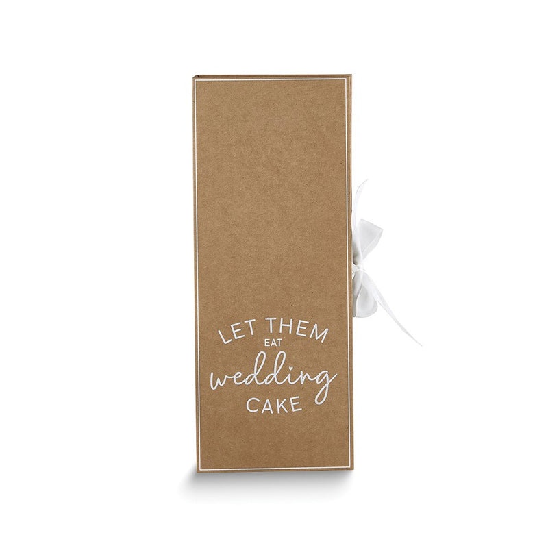 Gold-tone Stainless Steel LET THEM EAT WEDDING CAKE Boxed Server Set