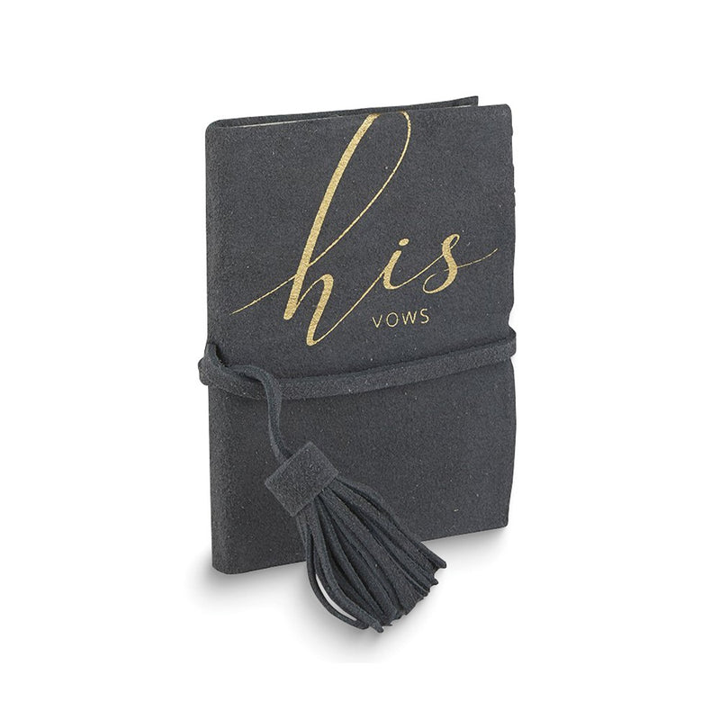 HIS VOWS Suede Leather Book