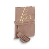 HER VOWS Suede Leather Book
