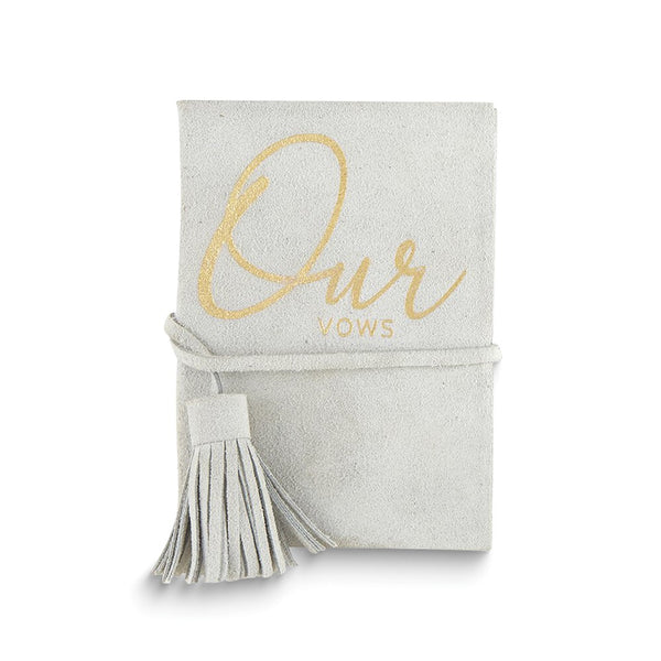 OUR VOWS Suede Leather Book