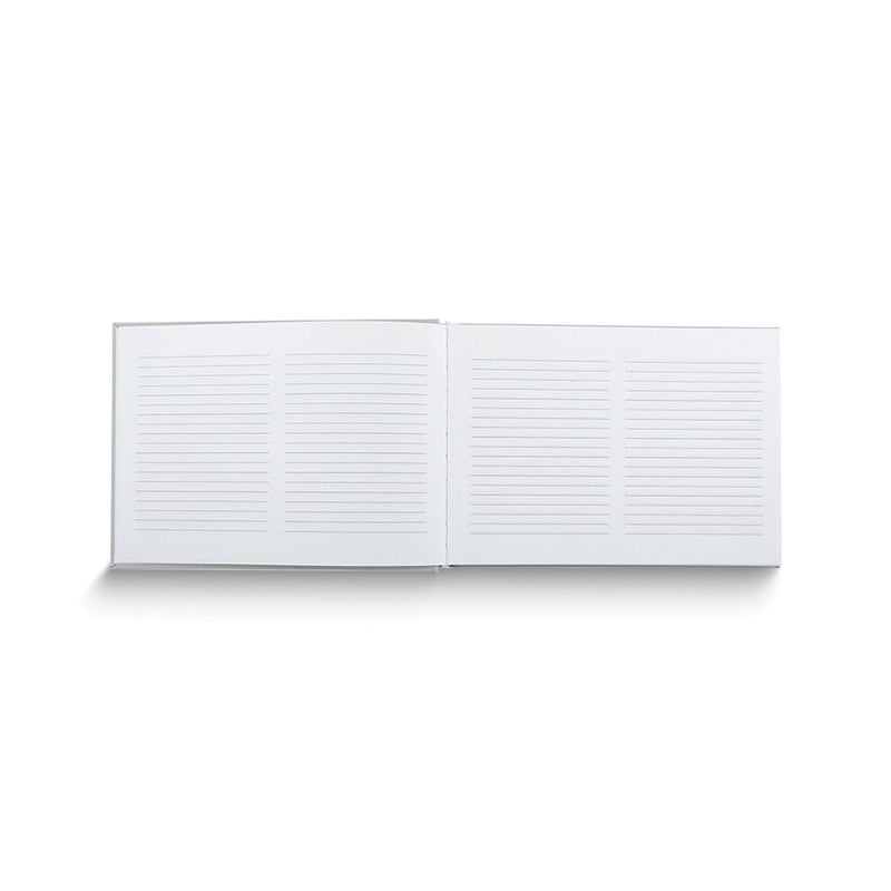 GUESTS Suede Leather Guest Book