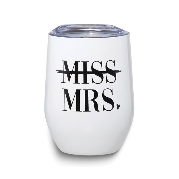 MISS to MRS. Stainless Steel Wine Travel Tumbler