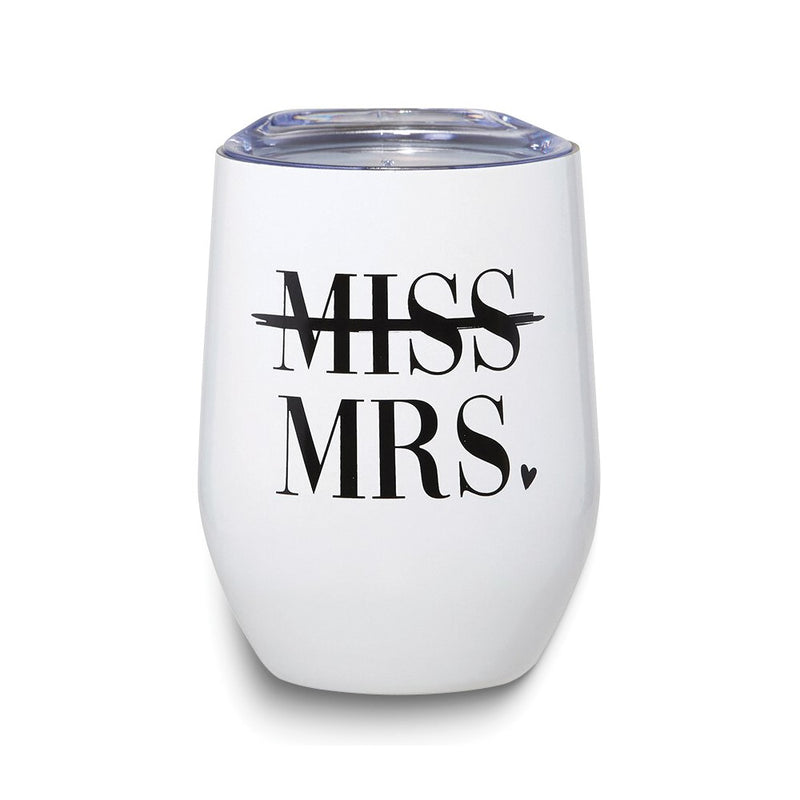 MISS to MRS. Stainless Steel Wine Travel Tumbler