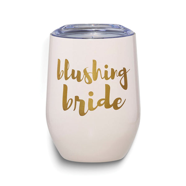 BLUSHING BRIDE Stainless Steel Wine Travel Tumbler