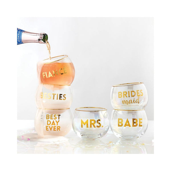 Gold-tone FIANCE Roly Poly Glass