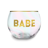 Gold-tone BABE Roly Poly Glass