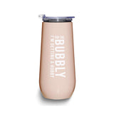 Stainless Steel POP THE BUBBLY I'M GETTING A HUBBY Champagne Tumbler