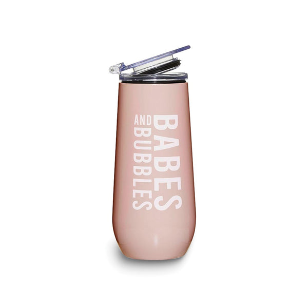 Stainless Steel BABES AND BUBBLES Champagne Tumbler