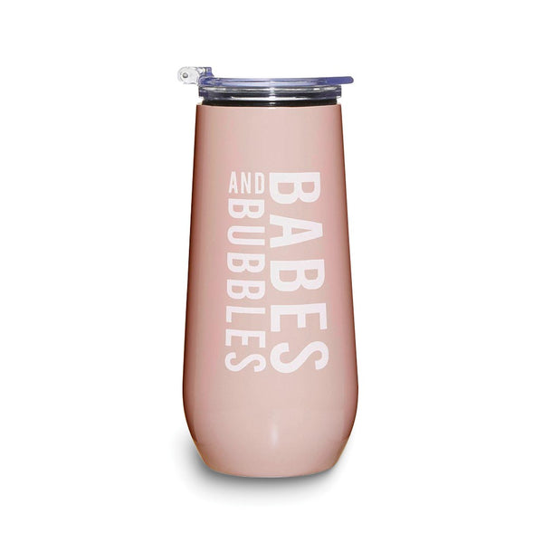 Stainless Steel BABES AND BUBBLES Champagne Tumbler